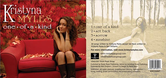 cover art for Krystina Myles LP One of a Kind